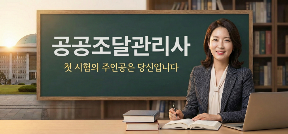 공공조달관리사 제1회 시험 합격 패키지 프로모션 배너
